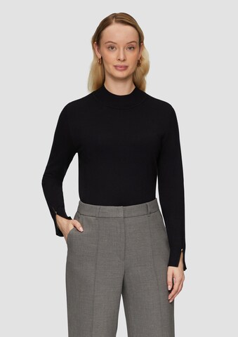 s.Oliver BLACK LABEL Trui in Zwart: voorkant