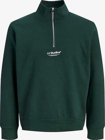 JACK & JONES Sweatshirt 'JJESoho' in Green: front