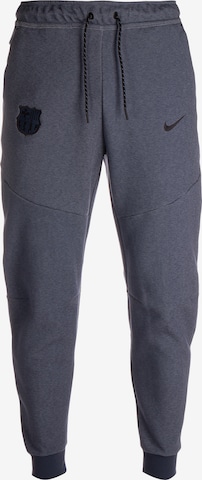 NIKE Tapered Workout Pants 'FC Barcelona' in Blue: front