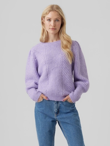 VERO MODA Sweater 'Pekan' in Purple: front