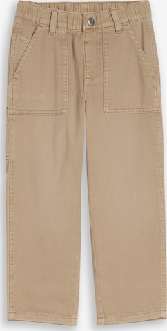 Loosefit Pantalon TOM TAILOR en beige : devant