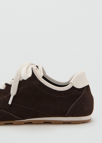 MANGO Sneaker 'Poly' in Braun