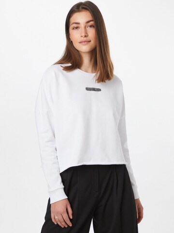 HUGO Sweatshirt 'Darbie' in Wit: voorkant