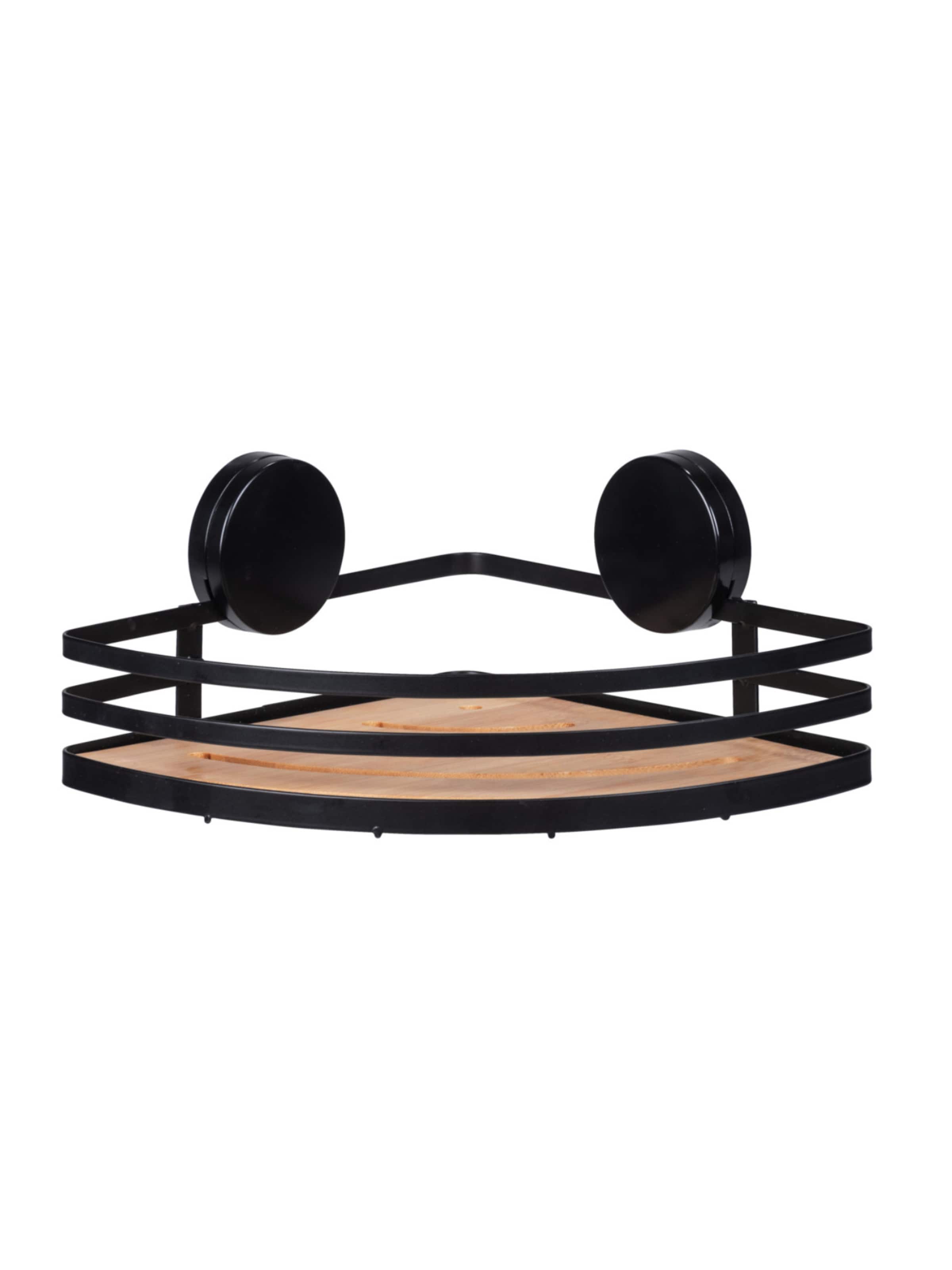 Wenko Badregal 'Alba' in Schwarz: Vorderseite