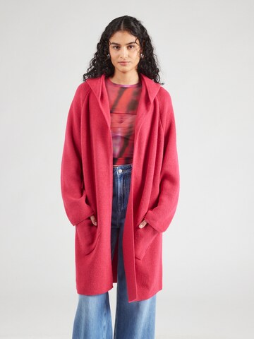 Zwillingsherz Knit Cardigan 'Annabell' in Red: front
