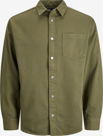 JACK & JONES Button Up Shirt in Green: front