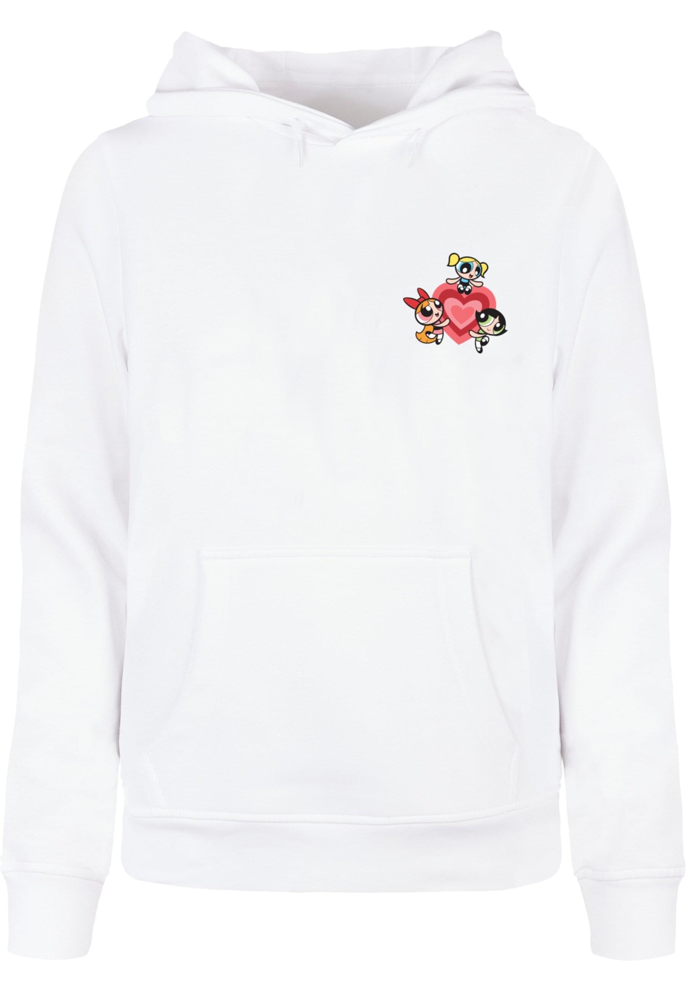 Felpa 'The Powerpuff Girls' di Merchcode in bianco: frontale
