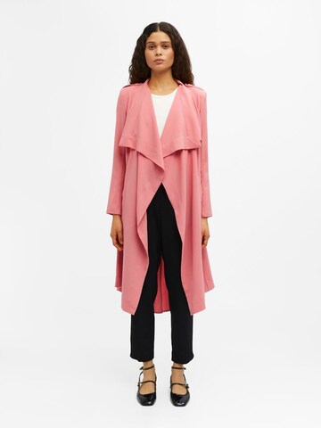 Manteau mi-saison OBJECT en rose : devant