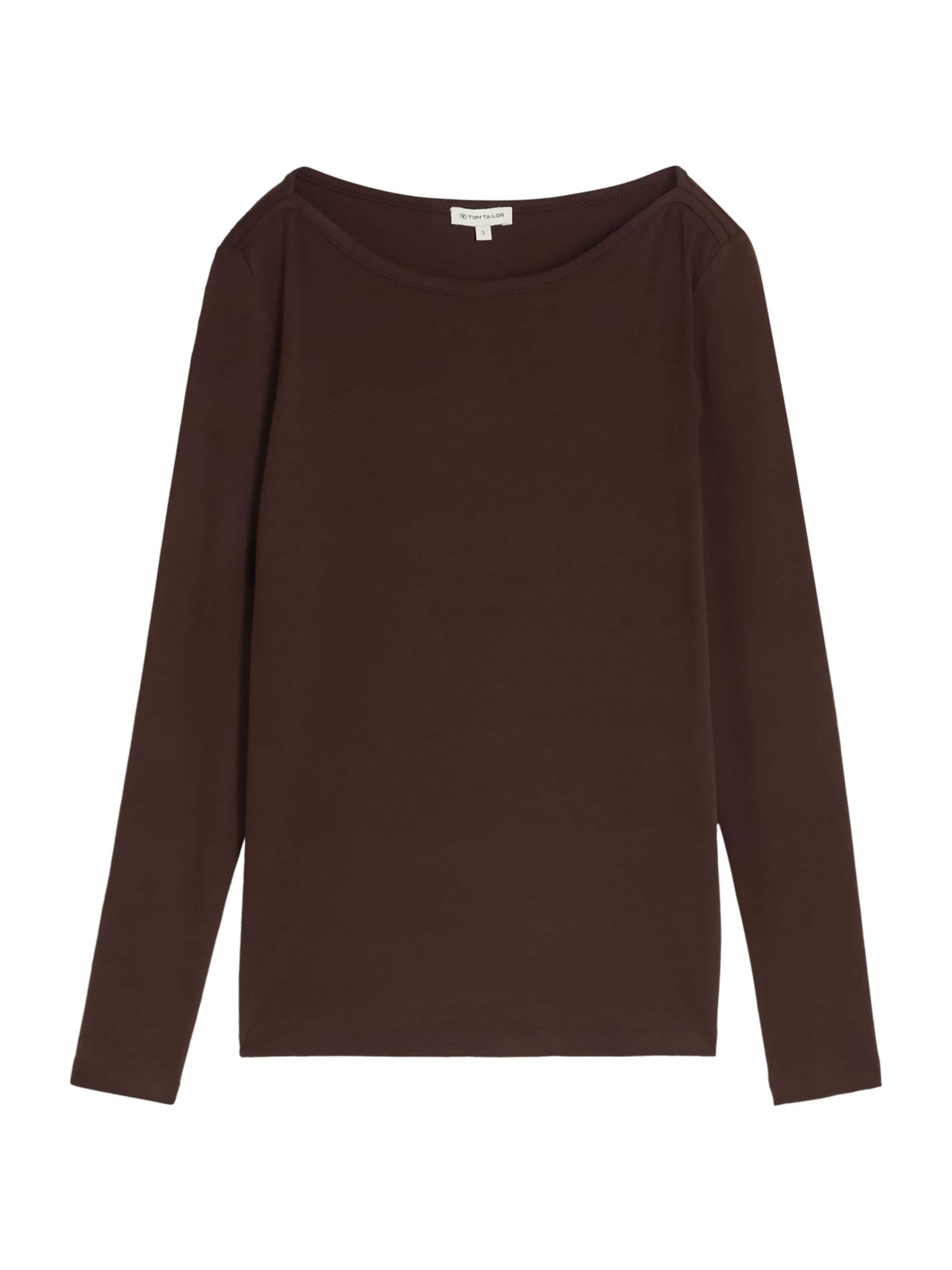 TOM TAILOR Shirt in Braun: Vorderseite