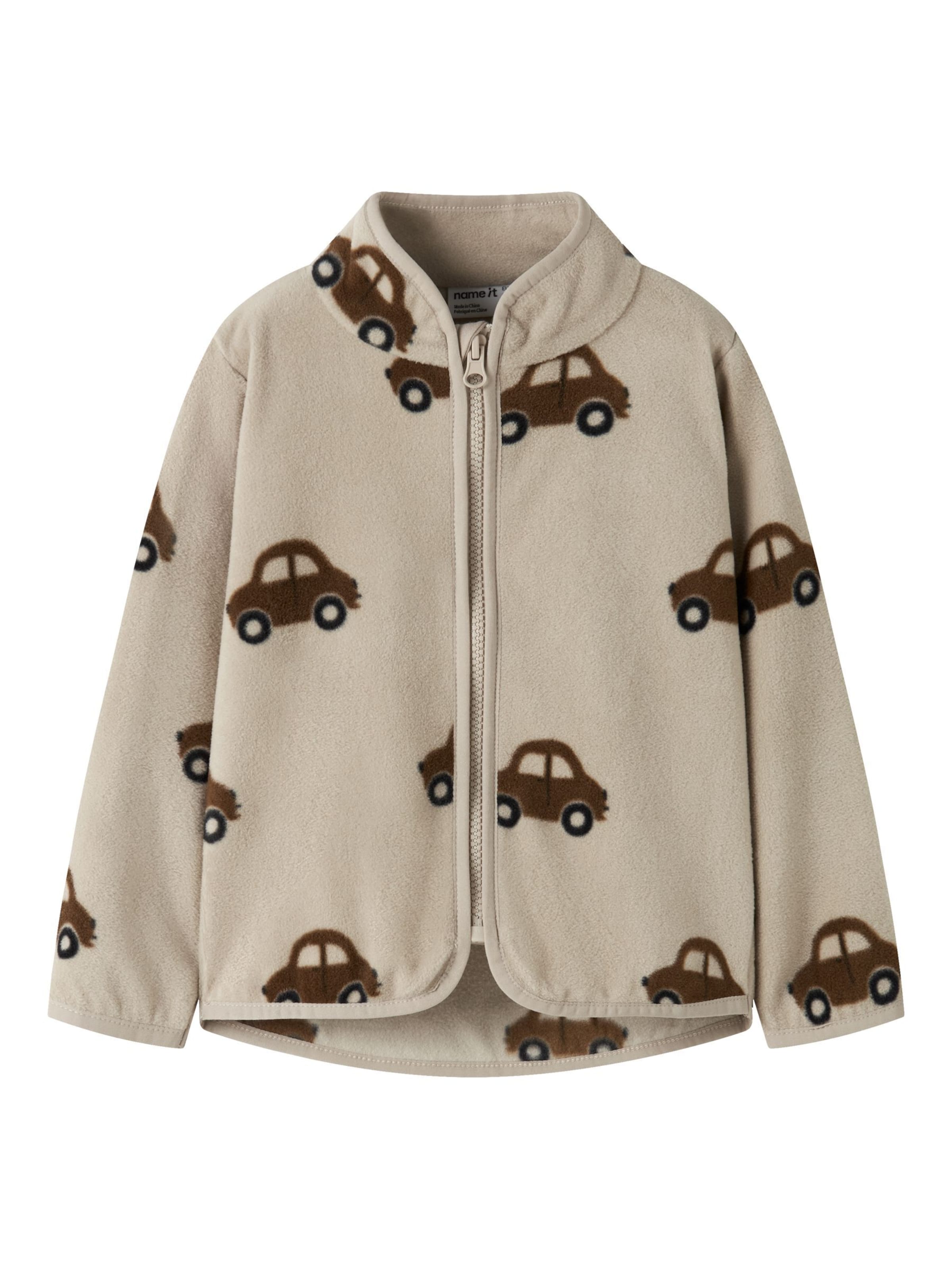 NAME IT - Chaqueta polar en beige: frente