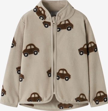 Veste en polaire NAME IT en beige : devant