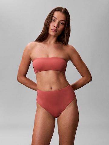 Calvin Klein Swimwear Bandeau Bikinitop 'Essentials' in Rot