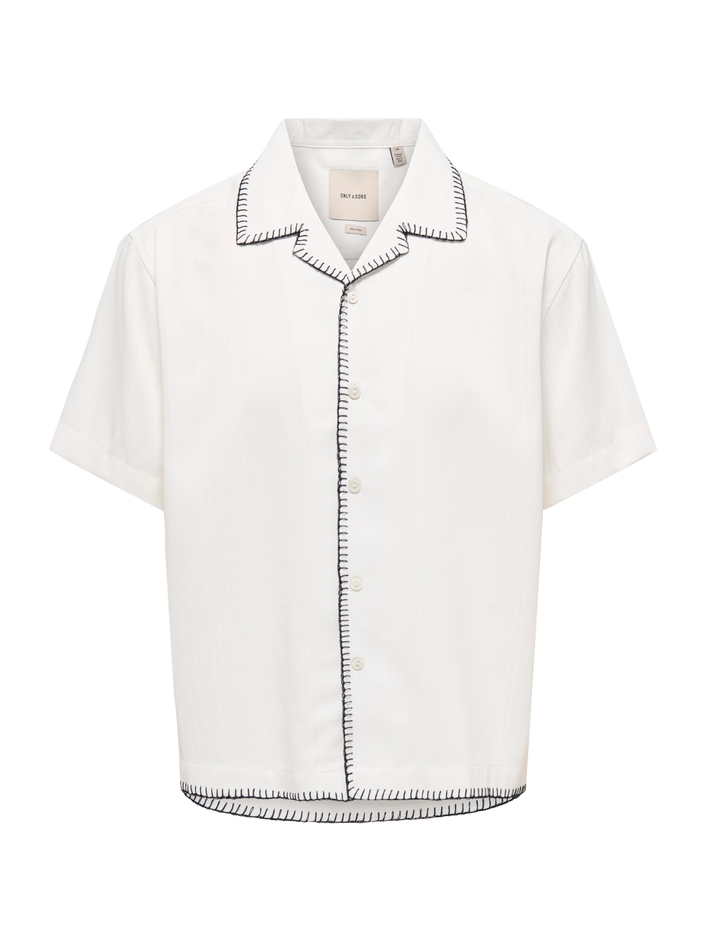 Only & Sons Классический крой Рубашка 'ONSDUKE' в Белый: спереди