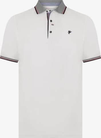 DENIM CULTURE Тениска 'Luigi' в бяло: отпред