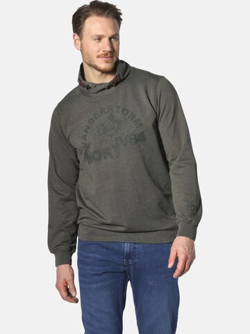 Jan Vanderstorm Sweatshirt 'Tjomme' in Green: front