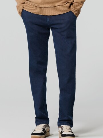 MEYER Regular Chino in Blauw: voorkant