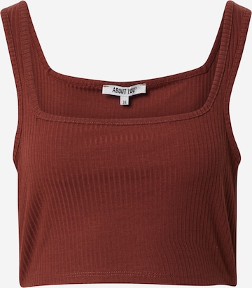 ABOUT YOU Top 'Adlin' in Brown: front