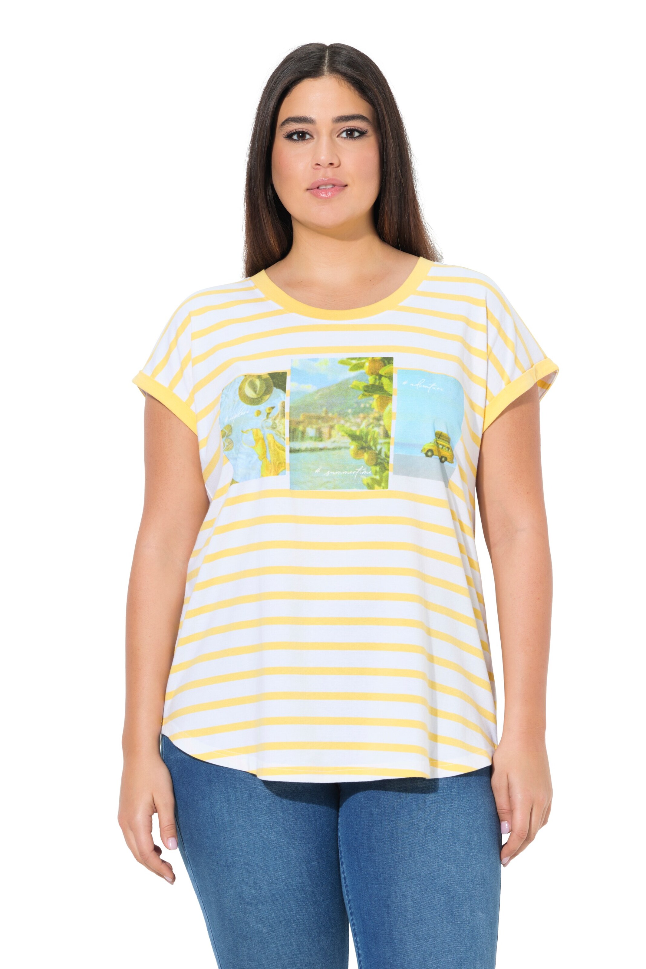 Ulla Popken Shirt in Wit: voorkant