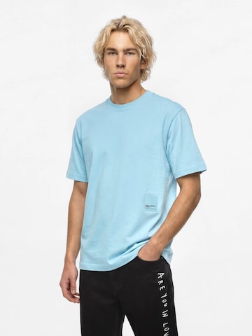 KARL LAGERFELD JEANS Tričko 'Pietro Terzini' – modrá
