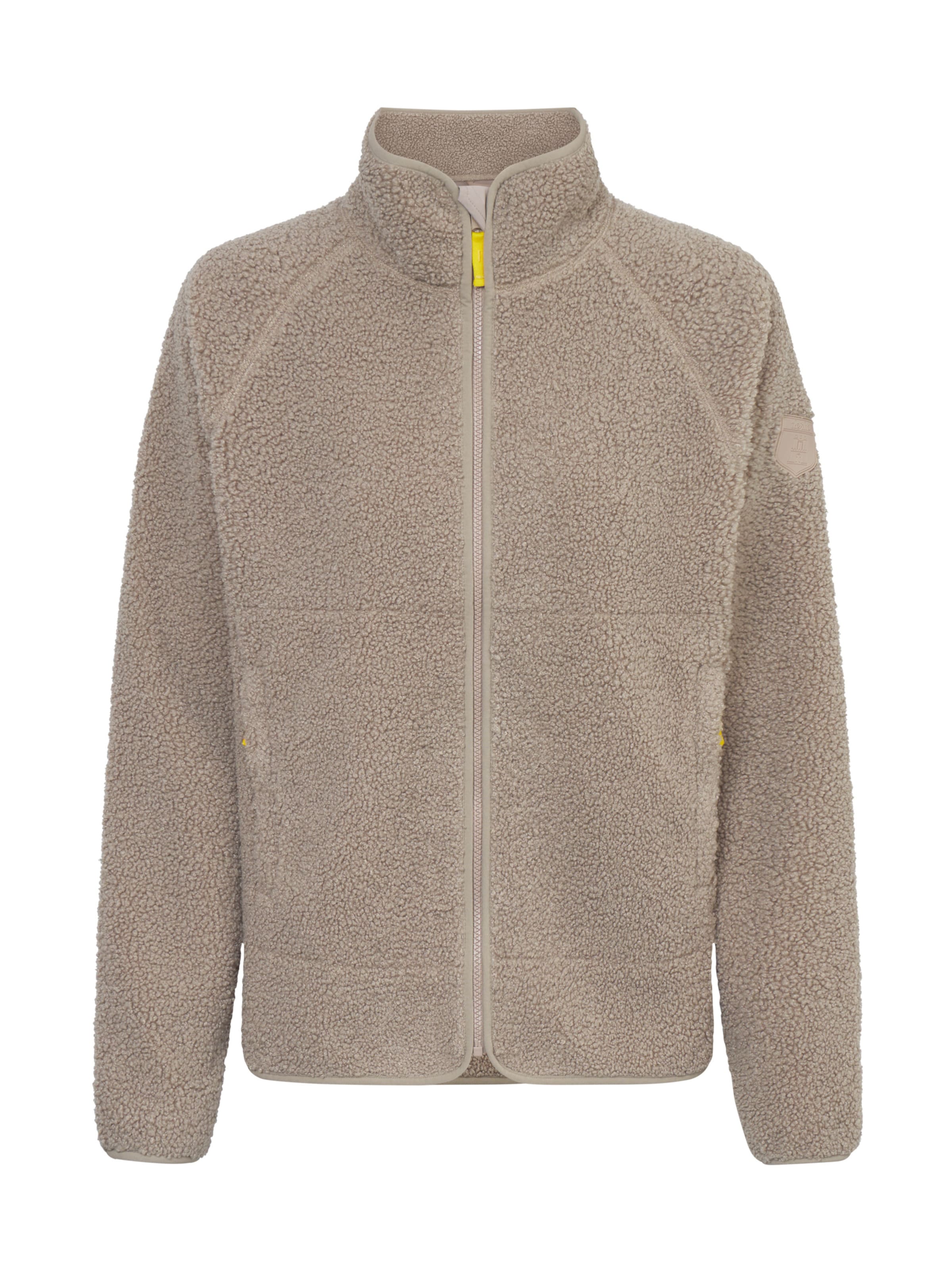 Derbe Fleecejacke 'Kuschelby' in Beige: Vorderseite