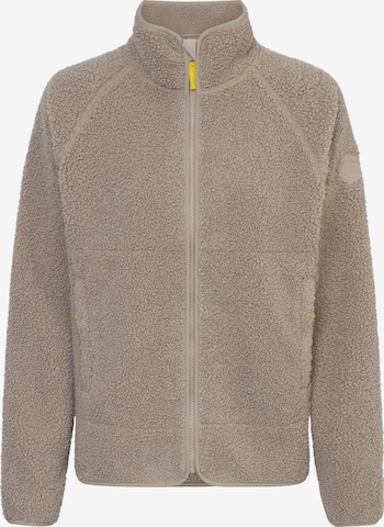 Derbe Fleecejacke 'Kuschelby' in Beige: Vorderseite