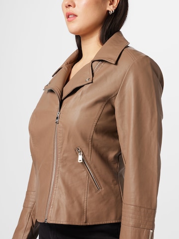 ONLY Carmakoma Between-Season Jacket 'Emmy' in Brown