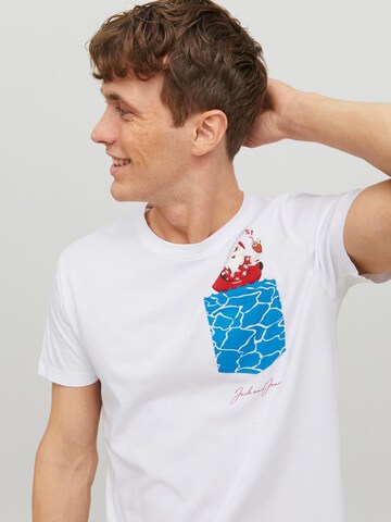 JACK & JONES Shirt 'Christmas' in White