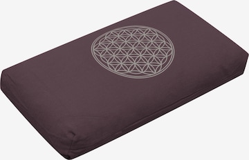 YOGISTAR.COM Kissen in Rot: Vorderseite