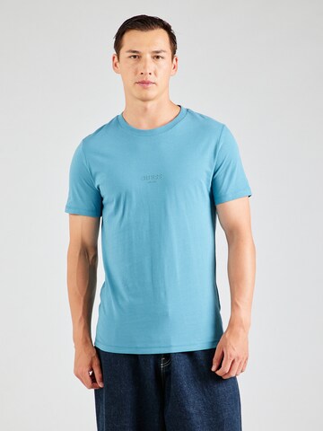 GUESS - Camisa 'Aidy' em azul: frente
