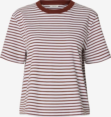 SELECTED Shirt 'SLFESSENTIAL' in Brown: front