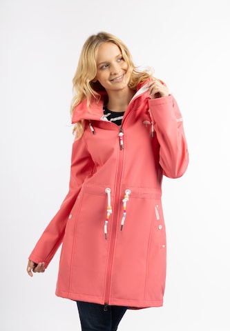 Manteau fonctionnel Schmuddelwedda en rose : devant