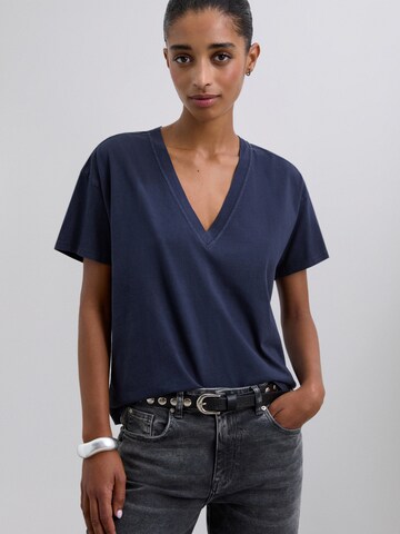 Scalpers Shirt 'Plainskullv' in Blue