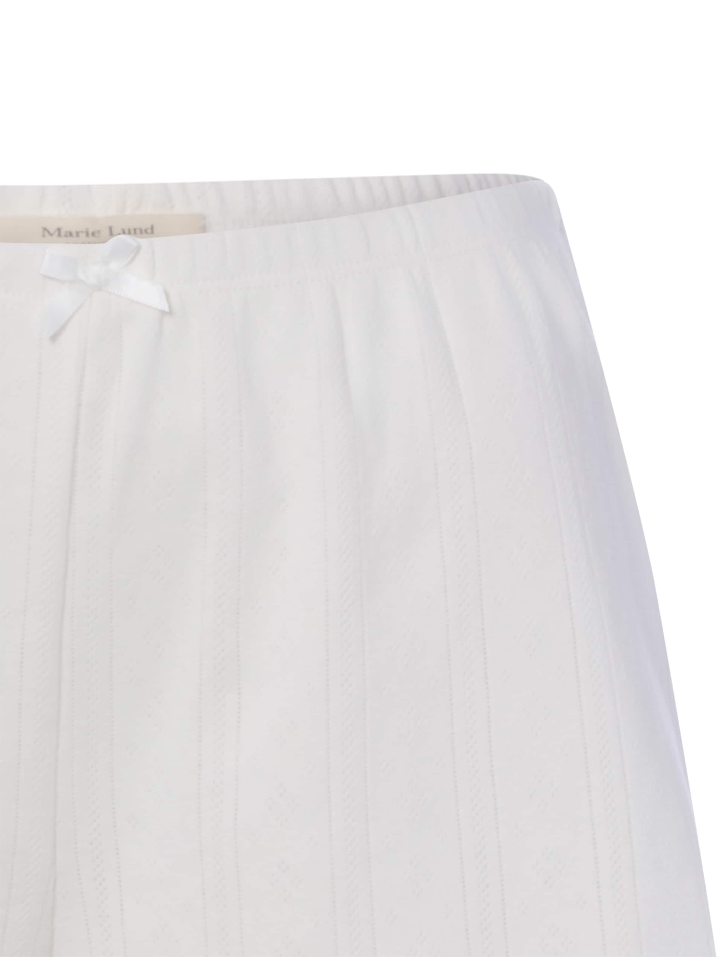 Marie Lund Pyjamabroek in Wit
