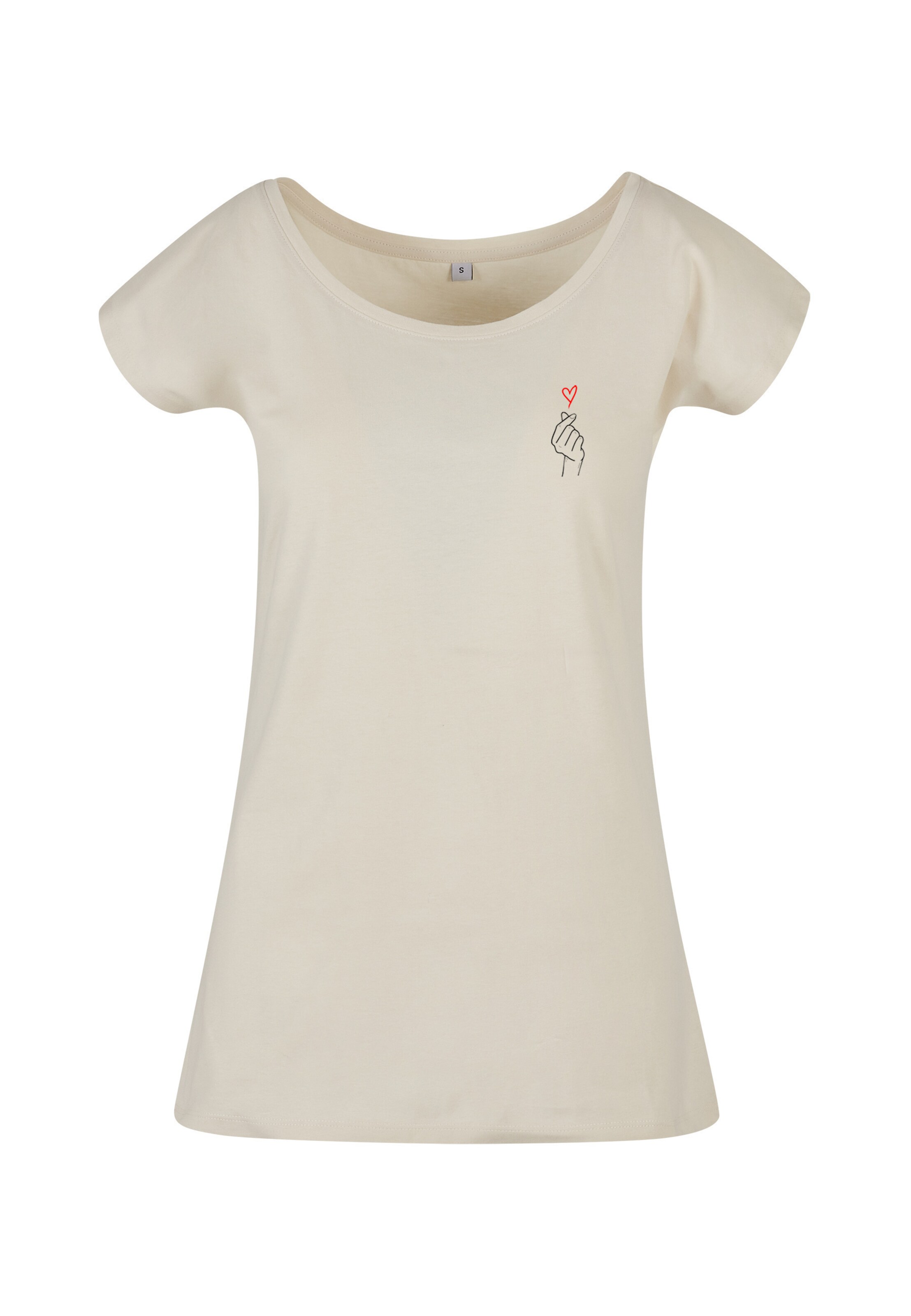 Urban Classics Shirt 'K-Heart' in Beige: Vorderseite