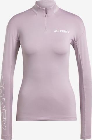 ADIDAS TERREX Funktionsshirt 'Xperior' in Lila: Vorderseite