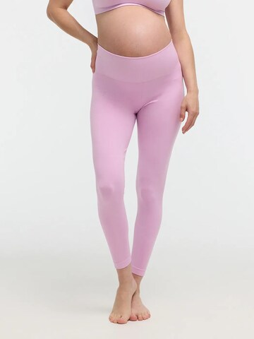 Skinny Leggings 'Seamless Umstandsleggings' di cfab in lilla