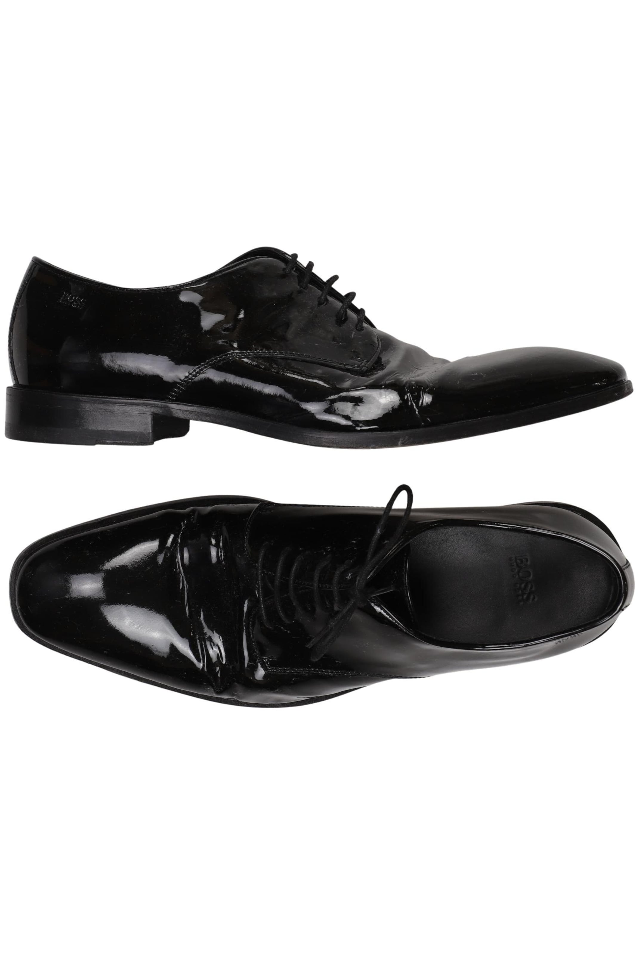 BOSS Black Flats & Loafers in 43 in Black: front