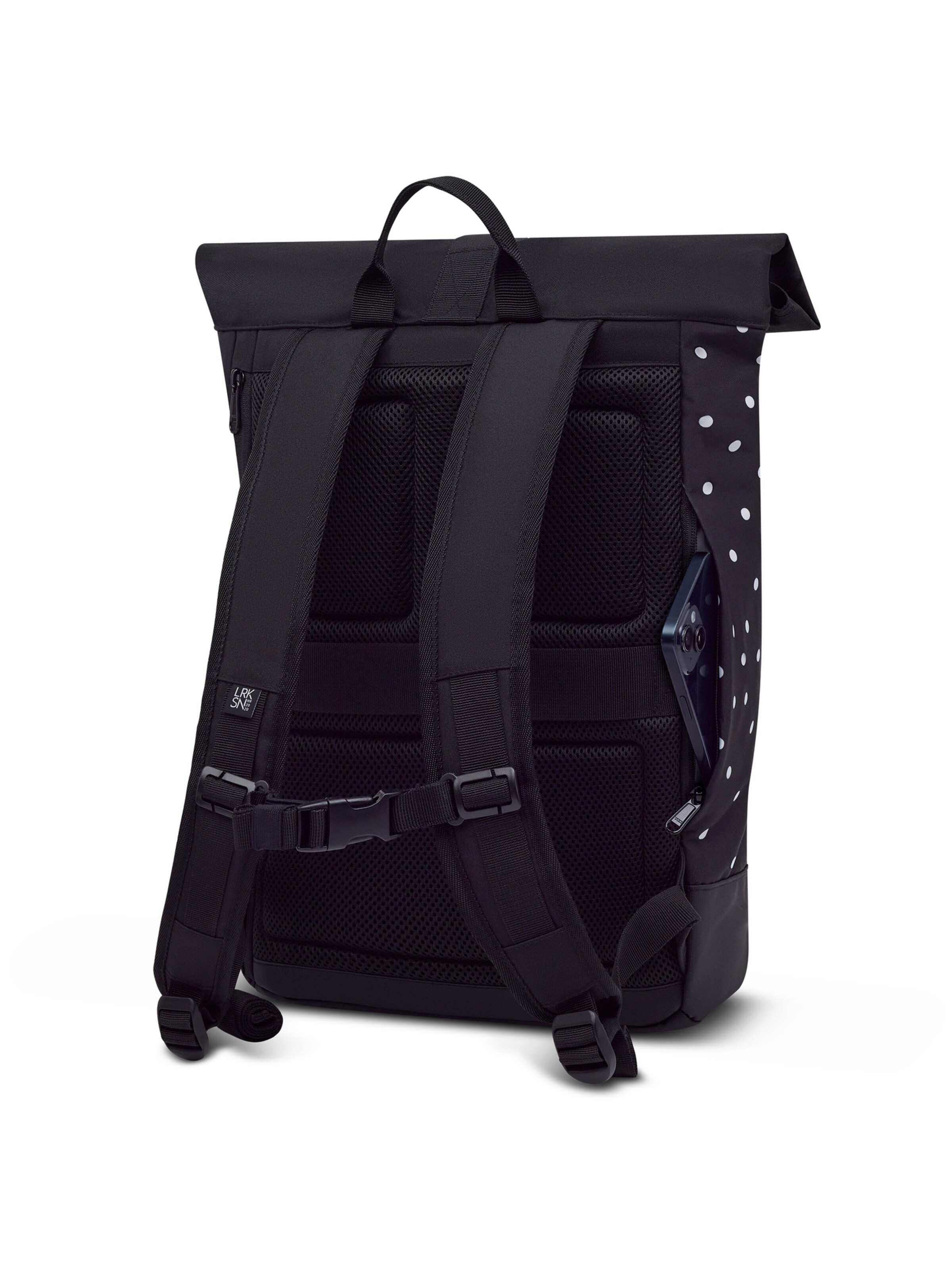 LARKSON - Mochila 'Janne Small' em preto: atrás