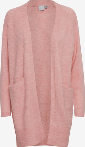 ICHI Knit Cardigan 'KAMARA' in Pink: front