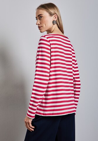 STREET ONE Gestreiftes Shirt in Pink
