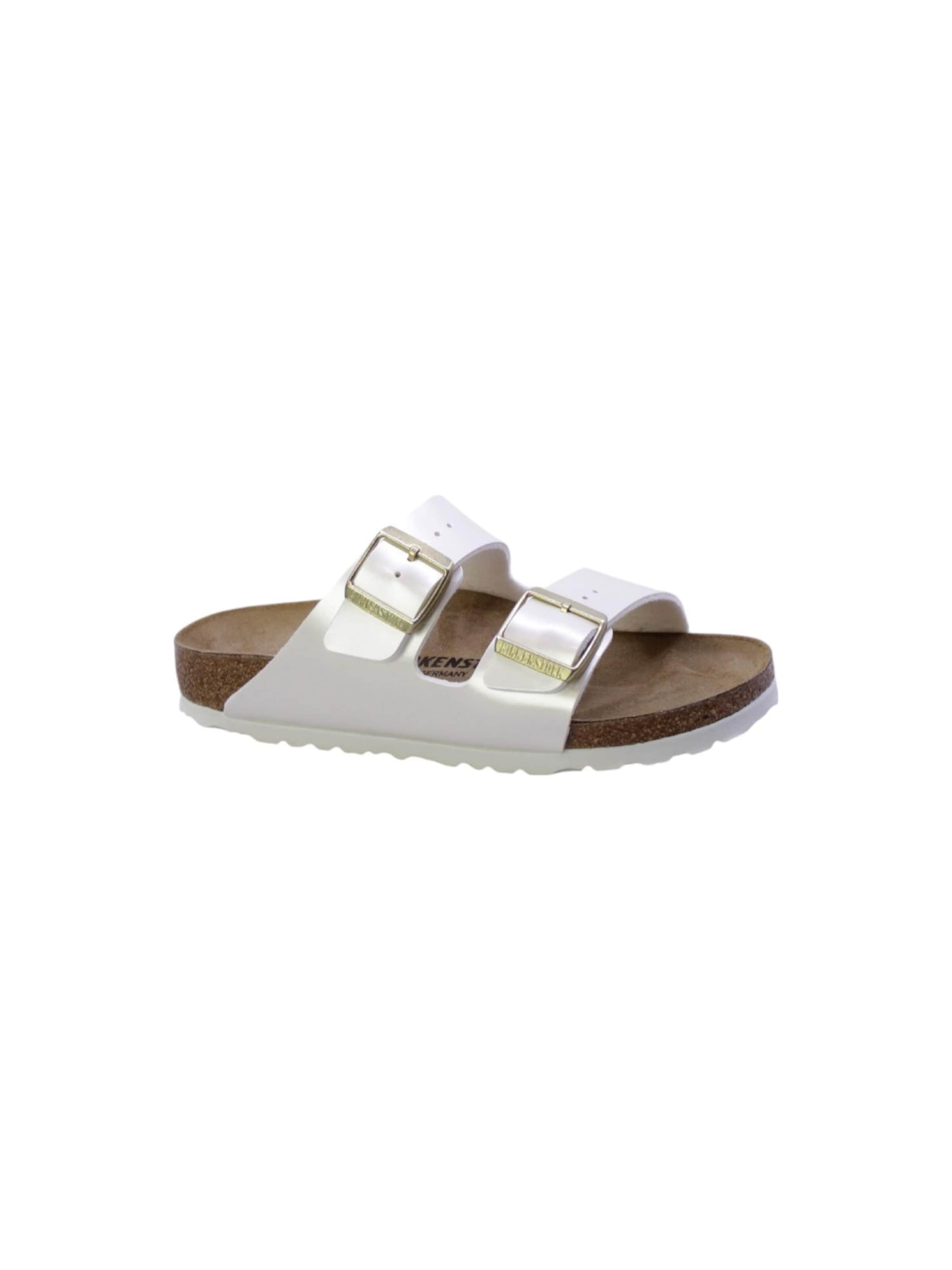 Sandalo di BIRKENSTOCK in bianco: frontale