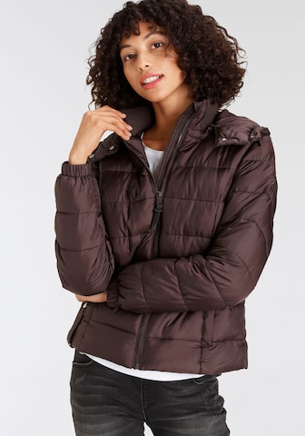 ALPENBLITZ Winter Jacket in Brown: front