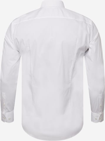 Coupe slim Chemise 'H-Hank' BOSS Black en blanc