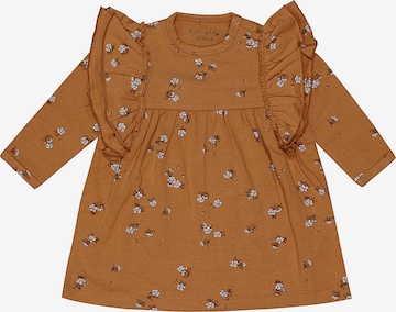 Kids Up Dress in Brown: front