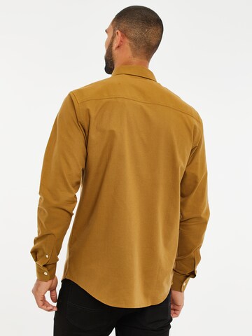 Regular fit Camicia 'Beacon' di Threadbare in marrone