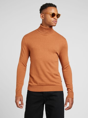 JACK & JONES Pullover 'JJEEmil' in Braun: Vorderseite