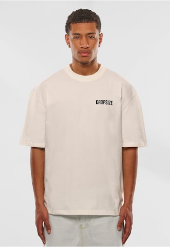 Dropsize Shirt in Beige: voorkant