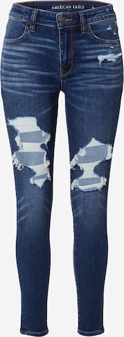 American Eagle Regular Jeans in Blue: front