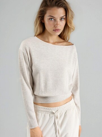 Pullover di Busem in beige: frontale