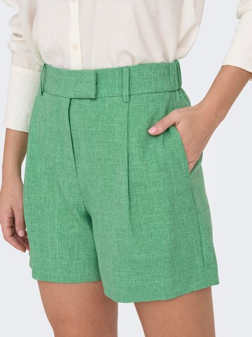 ONLY Loose fit Pleat-Front Pants 'LINDA' in Green